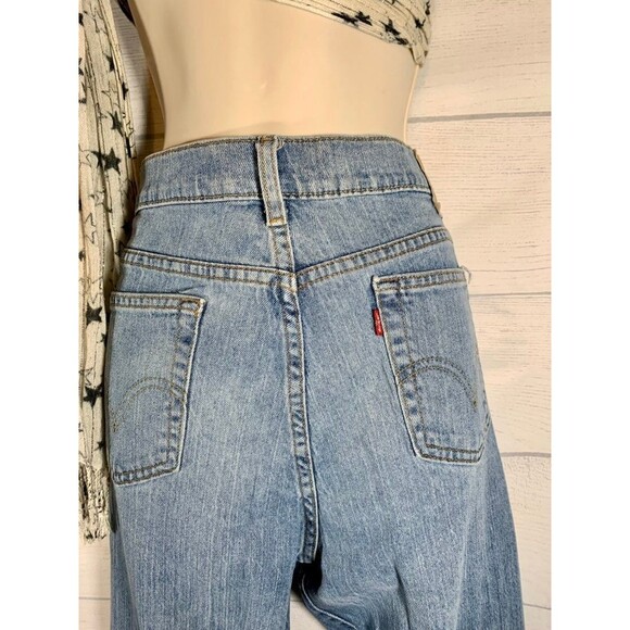 Levi Strauss Bootcut Size 12 Long Blue Jeans - Picture 8 of 12